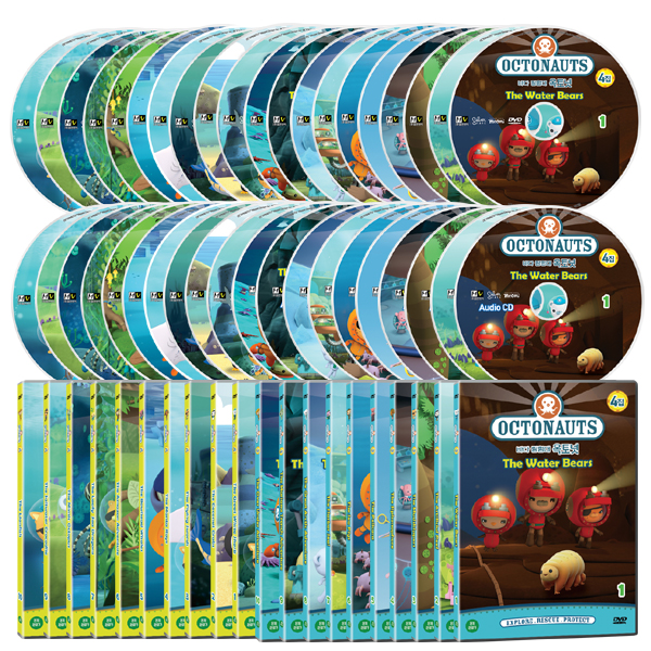 [★포스터 증정] [DVD] 바다탐험대 옥토넛 OCTONAUTS 3+4집 40종세트 (에피소드와 관련된 생물 포스터 2종 증정)