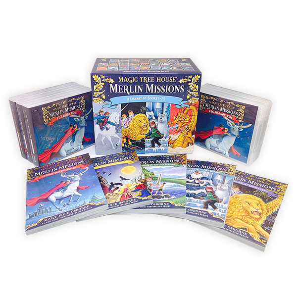  Magic Tree House Merlin Missions #01-25 Set (Book+CD+Wordbook)