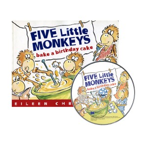 베오영 Five Little Monkeys Bake a Birthday Cake  (Paperback & CD)