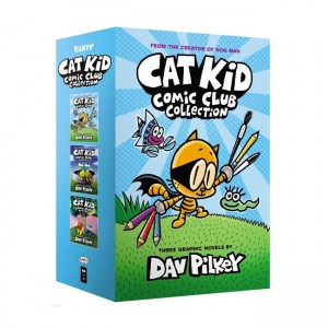 [★사은품 증정] The Cat Kid Comic Club Collection : From the Creater of Dog Man #1-3 Boxed Set (Hardcover, 풀컬러, 만화)(CD없음)
