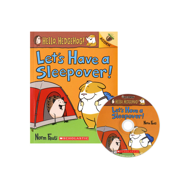 Hello, Hedgehog! #2: Let's Have a Sleepover! (WITH MP3 CD & STORYPLUS) NEW (Paperback, ̱)
