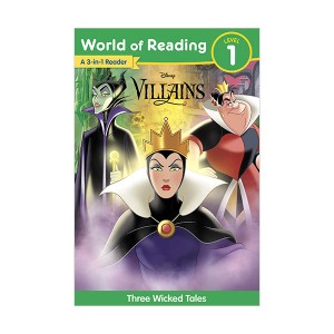[파본:B급]World of Reading Level 1 : Disney Villains 3-Story Bind-Up (Paperback)