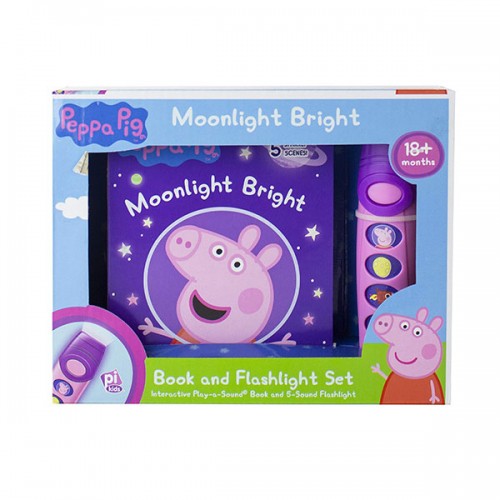 [�ĺ�:A��]Peppa Pig : Moonlight Bright Sound Book and Flashlight Set 