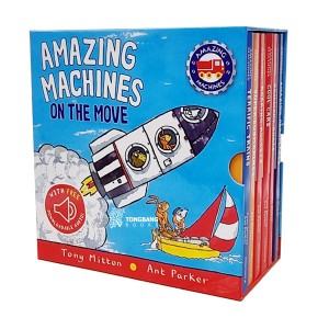 [특가세트] Amazing Machines On the Move 6-Book Slipcase  (Boardbook)(CD없음)