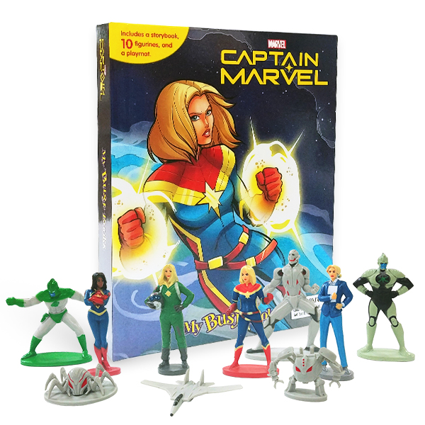 [Ư] My Busy Books : Marvel Captain Marvel (10 figures/Hardcover)