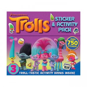 [Ư] Trolls Glitter Sticker & Activity Wallet (Paperback, UK)
