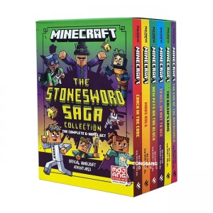 Minecraft The Stonesword Saga Collection 6 books Set 