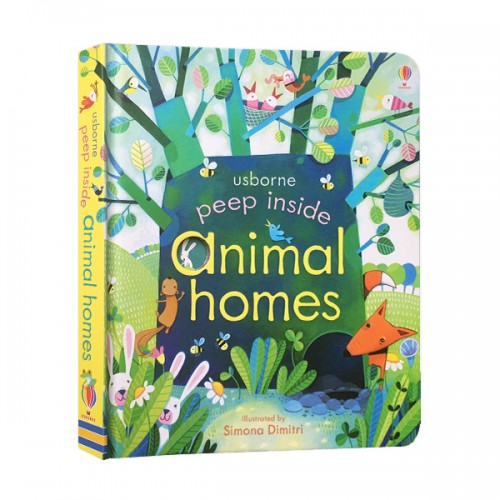 Usborne Peep Inside : Animal Homes (Board book, 영국판)