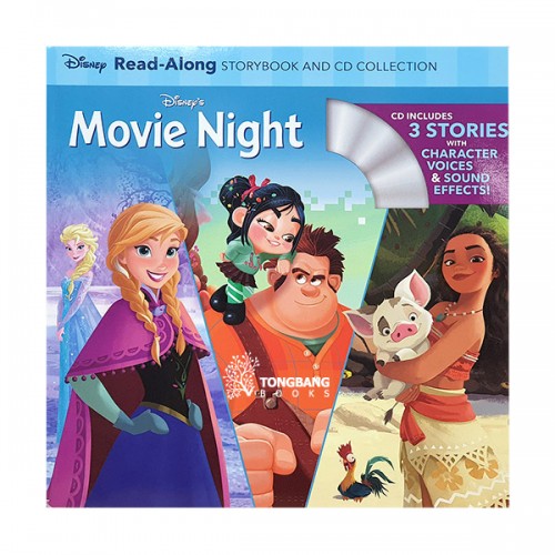 Disney's Movie Night Read-Along Storybook and CD 3-in-1 Collection (Book & CD)