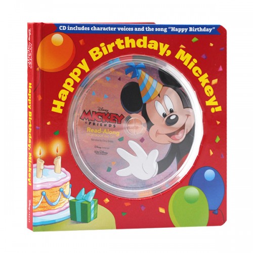 Disney Mickey & Friends : Happy Birthday, Mickey! (Board Book & CD)