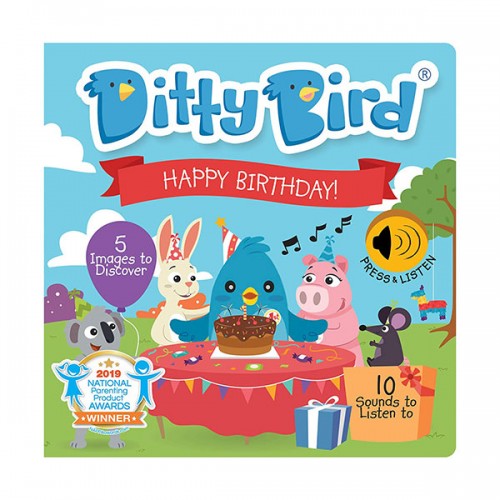 Ditty Bird : Happy Birthday (Board book, Sound book)
