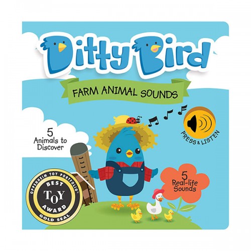 Ditty Bird : Farm Animal Sounds (Board book, Sound book)