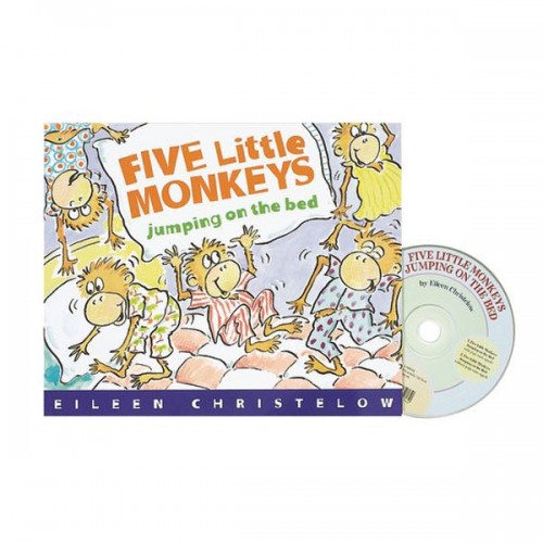 Five Little Monkeys Jumping on the Bed (Paperback & CD)