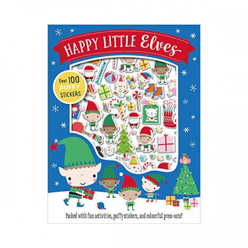 Happy Little Elves Puffy Sticker Activity (Paperback)