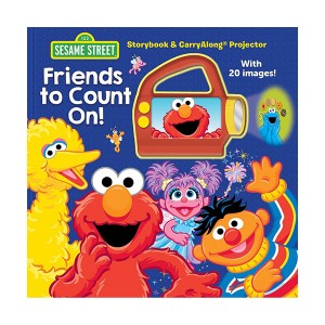 Sesame Street : Friends to Count On! : Storybook & CarryAlong Projector (Hardcover)