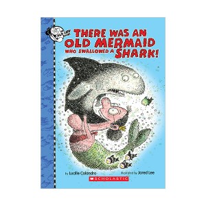 ▣언더더씨▣ There Was an Old Lady : There Was an Old Mermaid Who Swallowed a Shark! (Hardcover)