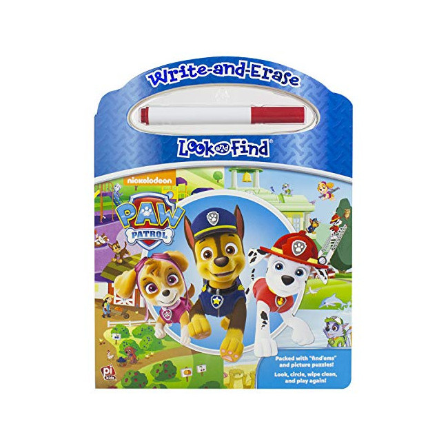 Nickelodeon Paw Patrol: Write-and-Erase Look and Find Wipe Clean Board Book