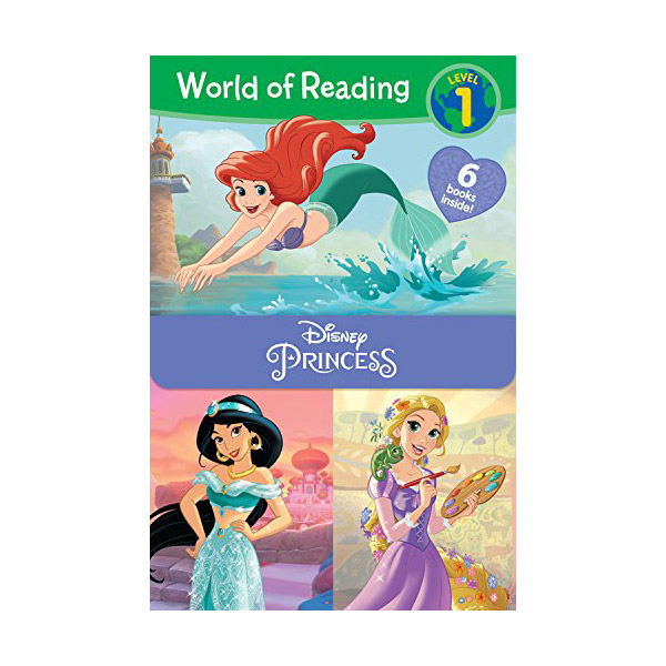 World of Reading Level 1 : Disney Princess 6 Books Boxed Set (Paperback)(CD없음)