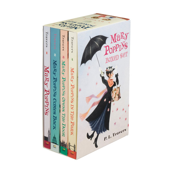 Mary Poppins 4 Books Boxed Set (Paperback)(CD)