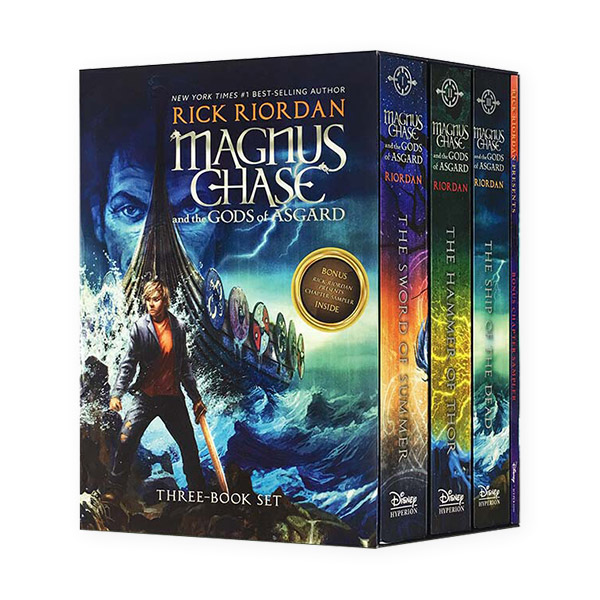 Magnus Chase and the Gods of Asgard #01-3 Books Boxed Set (Paperback)(CD)