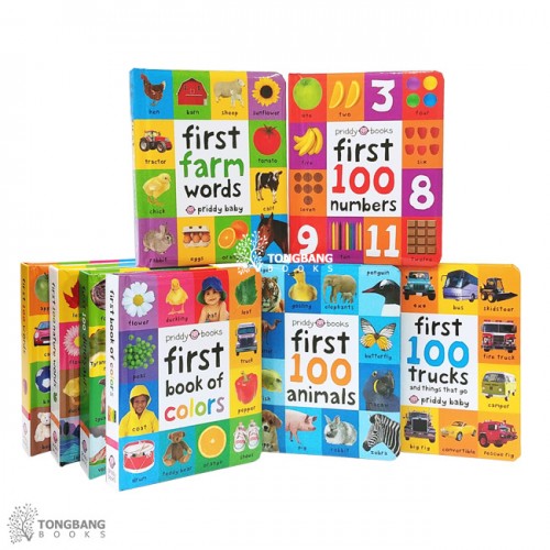First 100 시리즈 보드북 8종 세트 (Board Book) (CD미포함)