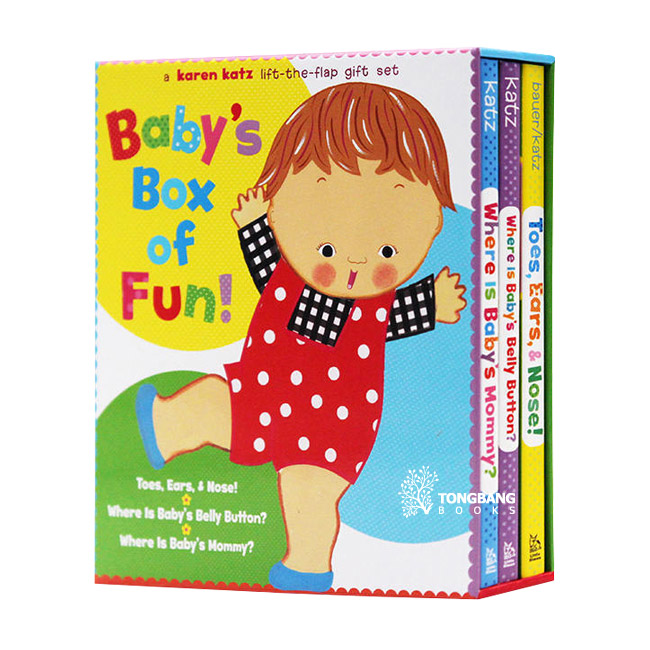 A Karen Katz Lift-The-Flap Gift Set : Baby's Box of Fun : 3  Set