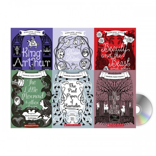 Scholastic Junior Classics Book & CD 6종 세트 (paperback & CD)