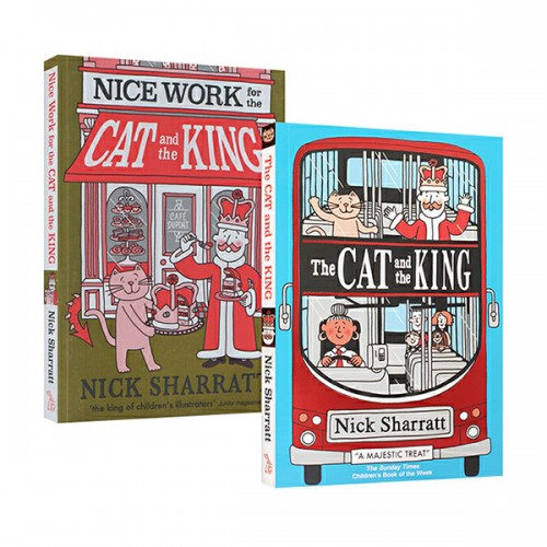 Nick Sharratt 작가 Cat and the King 시리즈 챕터북 2종 세트 (Paperback, 영국판) (CD없음)