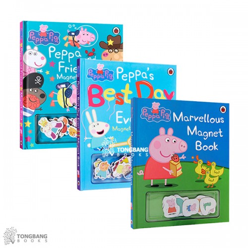 Peppa Pig 마그넷북 3종 세트 (Hardcover, 영국판) (CD없음)