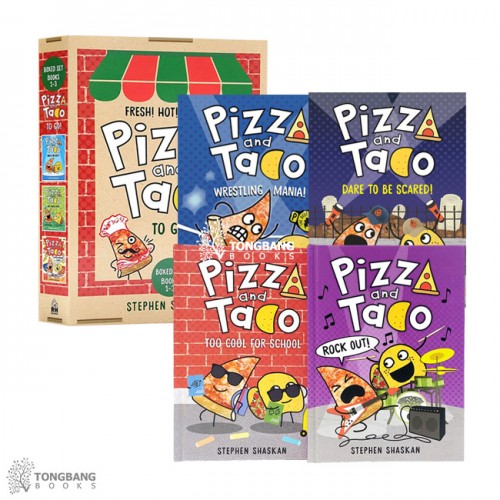Pizza and Taco 시리즈 그래픽노블 4종 세트(Hardcover) (CD없음)