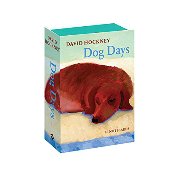 David Hockney Dog Days : Notecards
