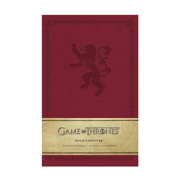 Game of Thrones: House Lannister Ruled Pocket Journal