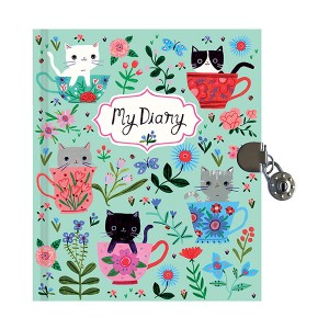 Mudpuppy : Teacup Kittens Locked Diary (Diary)