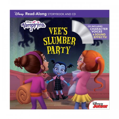 Disney Read-Along Storybook : Vampirina : Vee's Slumber Party : 리나는 뱀파이어 (Book & CD)