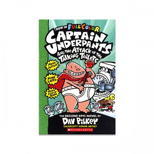 빤스맨(컬러판) #02 : Captain Underpants and the Attack of the Talking Toilets (Paperback)