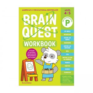 Brain Quest Workbook : Pre-K Revised Edition, Ages 4-5 (Paperback)