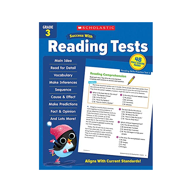 Scholastic Success With Reading Tests Grade 3 Workbook