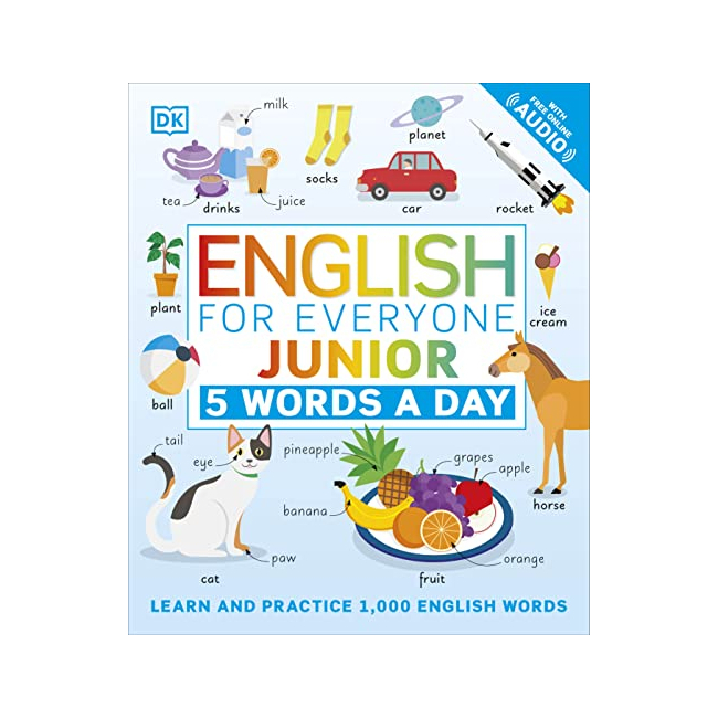 English for Everyone Junior: 5 Words a Day: Learn and Practice 1,000 English Words (Paperback, ̱)