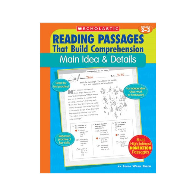 Reading Passages That Build Comprehension: Main Idea and Details Grades 2-3