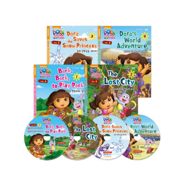  [DVD] 도라 더 익스플로러 6집 4종세트 Dora the Explorer 