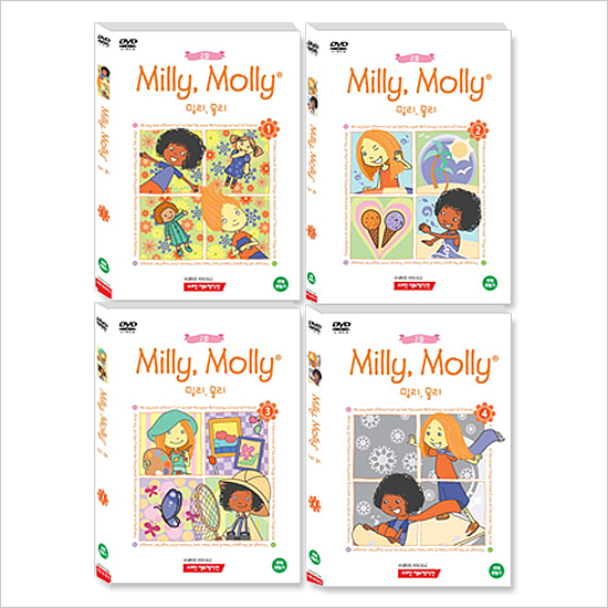 (썸머세일~7/27★)[DVD] Milly Molly 밀리몰리 2집 4종 세트
