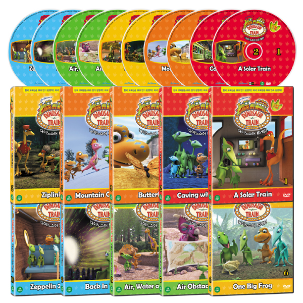[DVD] 다이노소어 트레인 2집 10종세트 공룡을 좋아하는 아이들을 위한 영어 학습 DVD!!