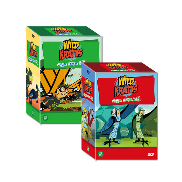 [★할인+사은품][DVD] 와일드 크래츠 Wild Kratts 1+2집 20종세트 (생태 박물관보다 더 리얼한 자연속으로 GOGO!!)