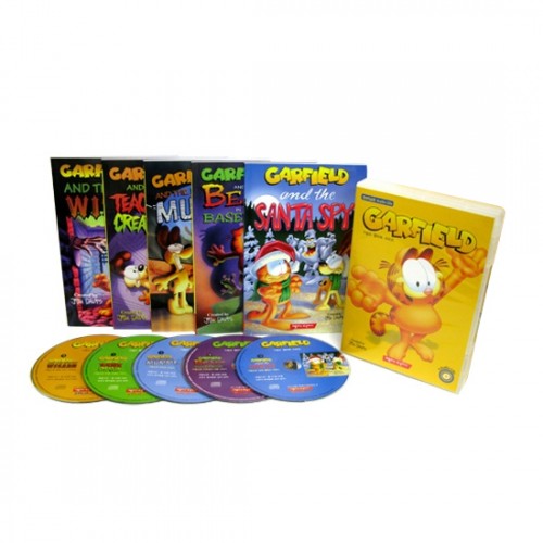(★50%할인 ~8/25)Garfield 가필드 #01-5 챕터북 세트 (Paperback + Audio CD증정)
