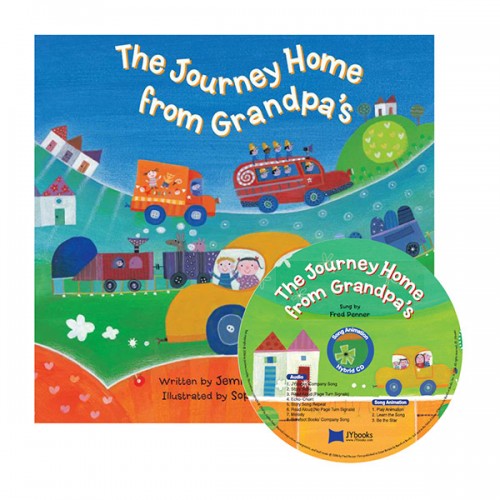 노부영 송 애니메이션 세이펜 The Journey Home from Grandpa's (Paperback & Hybrid CD)
