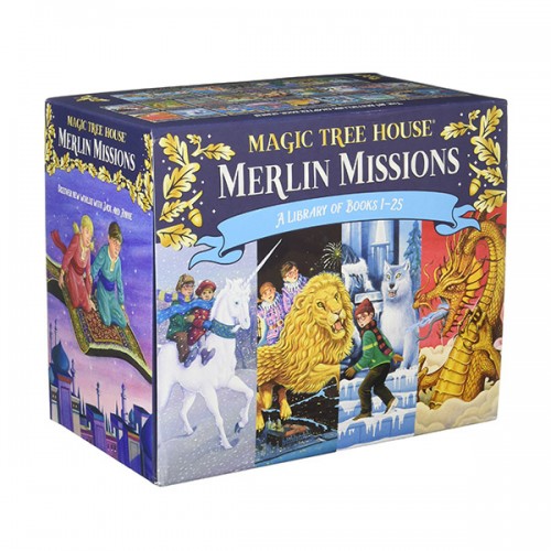 [★다이어리]Magic tree House Merlin Missions #01-25 챕터북 Box Set (Paperback) (CD미포함)