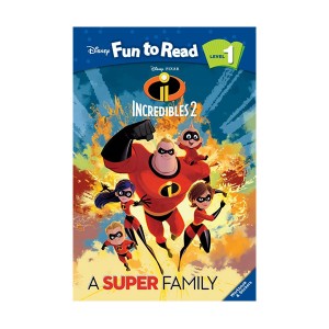 Disney Fun to Read Level 1 : Incredibles 2 : A Super Family (Paperback) 