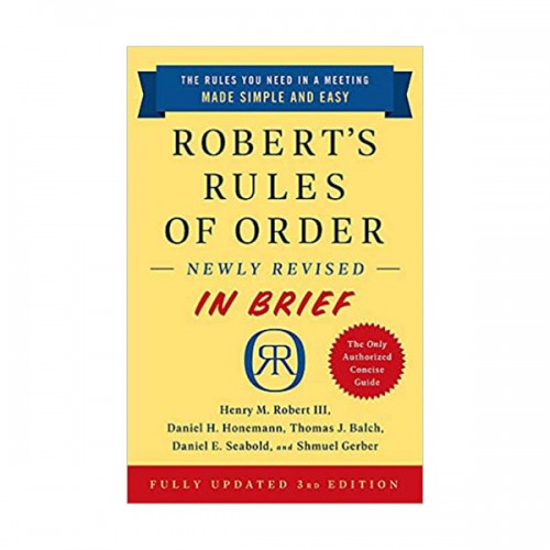 [ĺ:B] Robert's Rules of Order Newly Revised In Brief (Mass Market Paperback, 3rd)