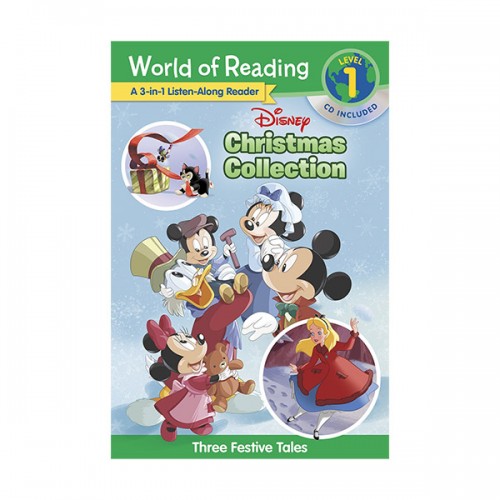[ĺ:ƯA] World of Reading Level 1 : 3-in-1 Listen-Along Reader : Disney Christmas Collection (Book&CD)