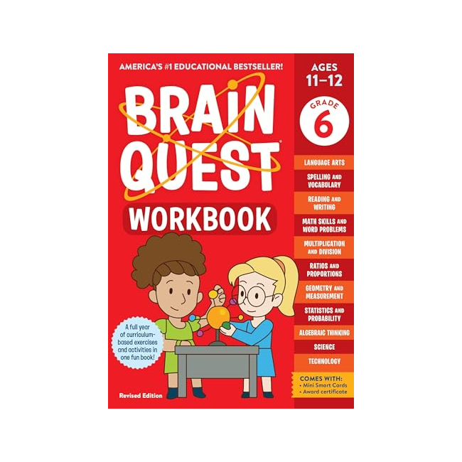 [ĺ:ƯA]Brain Quest Workbook: 6th Grade (Revised Edition) (Paperback, ̱)